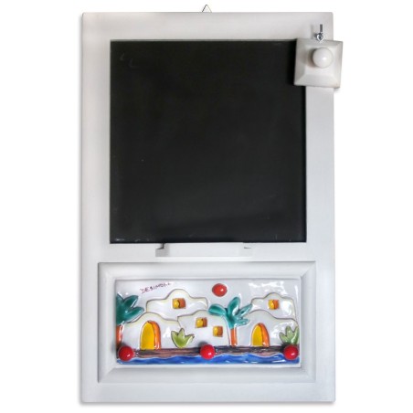 Blackboard with potholders hanger Blackboard with potholders hanger